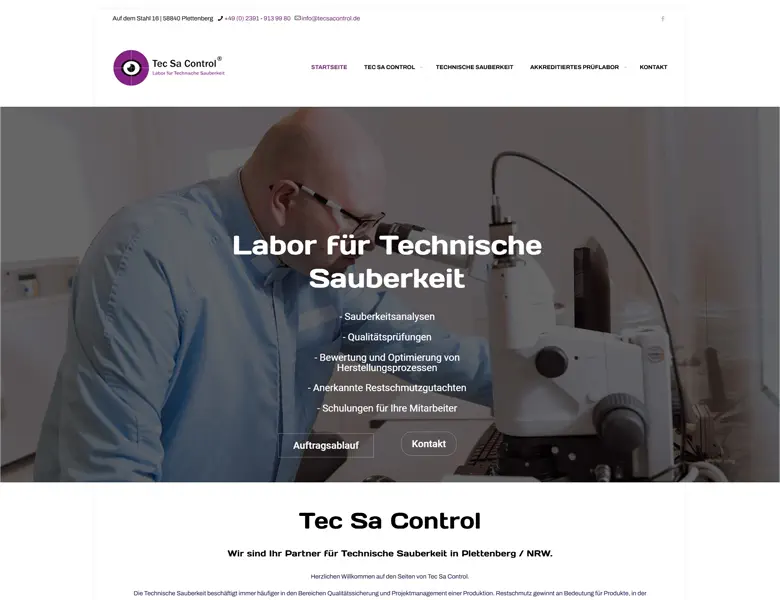 Webdesign Referenz | BAUeR Web- & Mediendesign aus Ennepetal / NRW